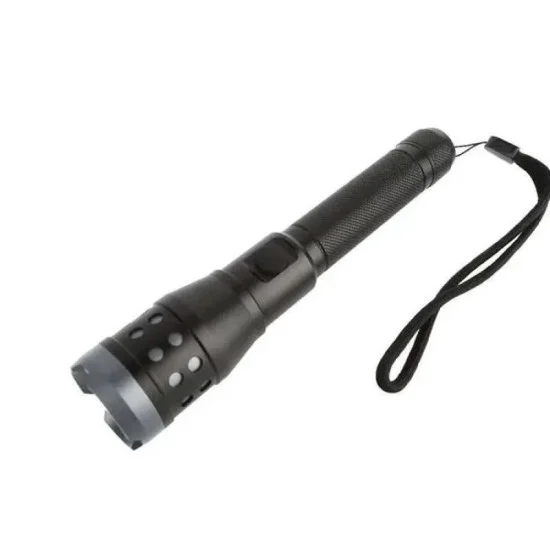 Porodo Slim Outdoor Flashlight High Intensity Light 1200 - Black